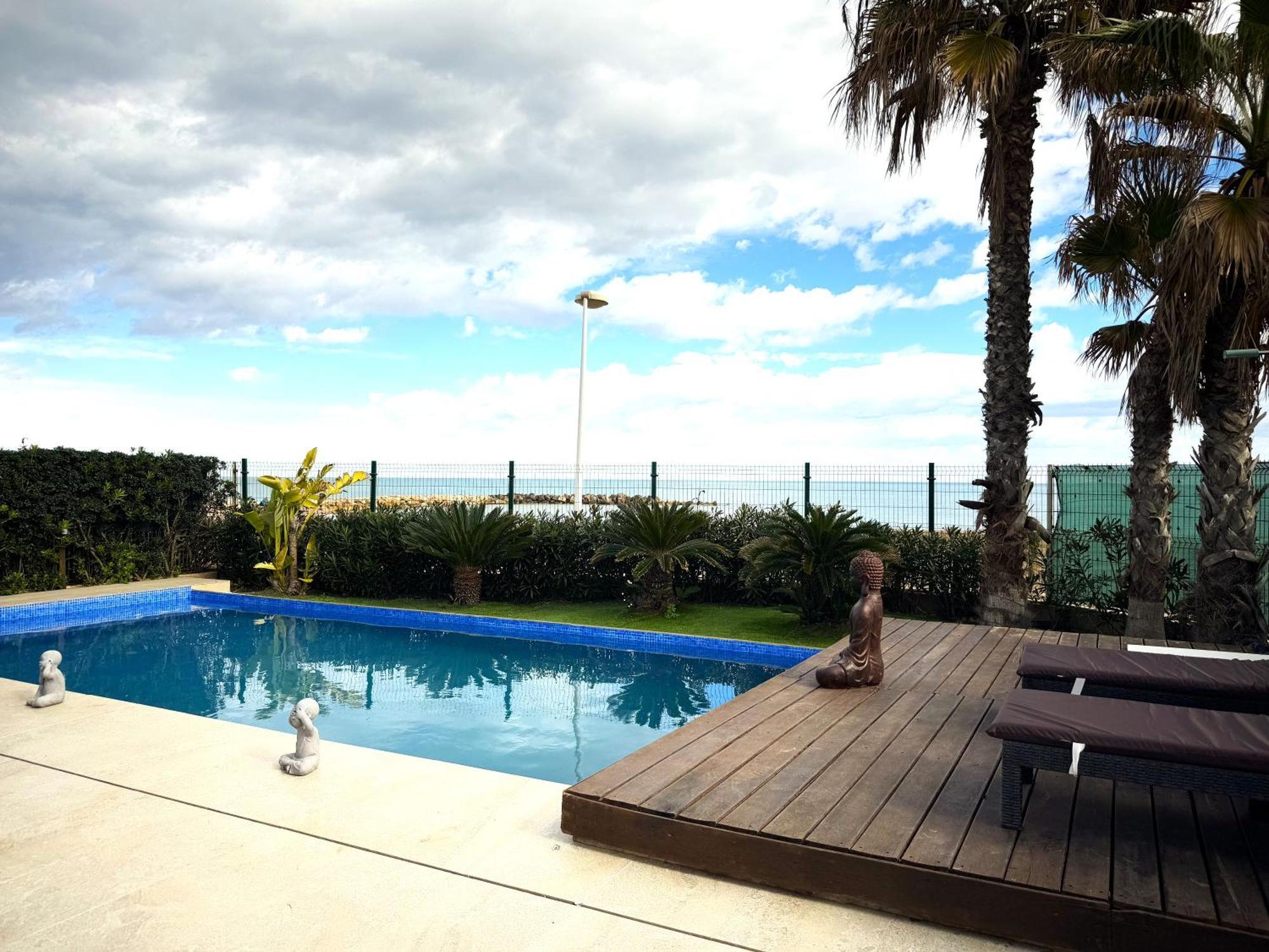 Villa Casa Del Mar, Piscina Privada Frente Al Mar Cullera Exterior foto